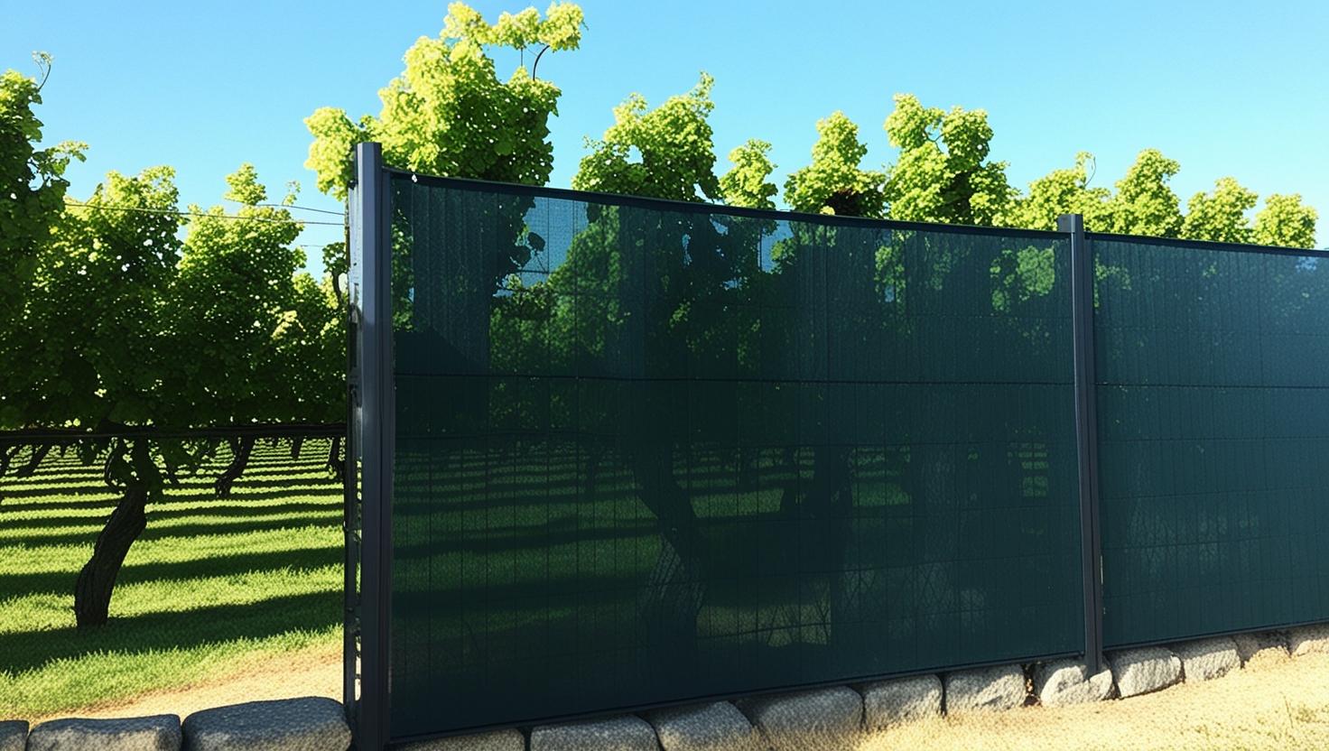 Filets brise-vent et écrans d'intimité : protection pour votre vignoble - Filets-vignes