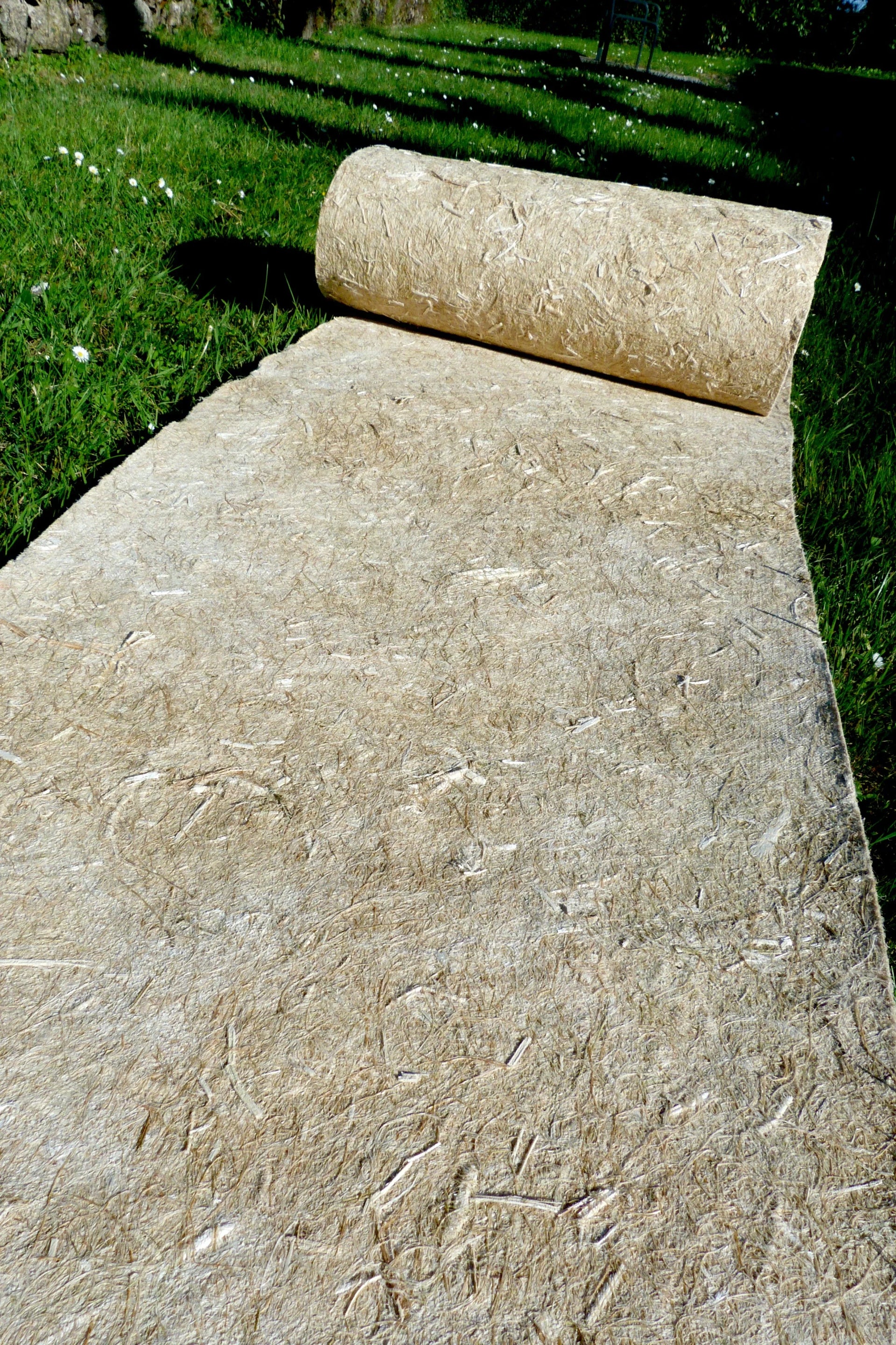 Couvre-sol en chanvre 54 cm | 12 mois – pour la protection des sols dans les vignes - Filets-vignes