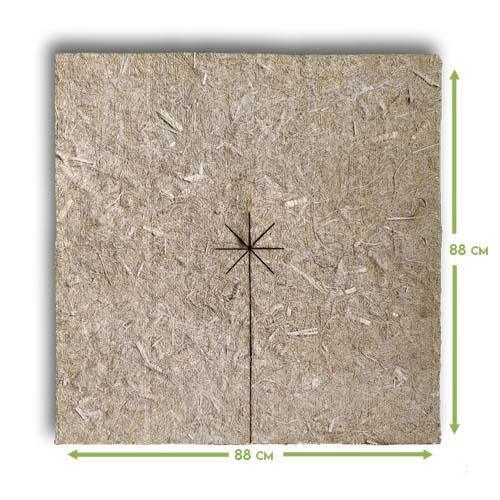 Disque de paillage en chanvre 88 cm | 24 mois – protection du sol dans la vigne - Filets-vignes